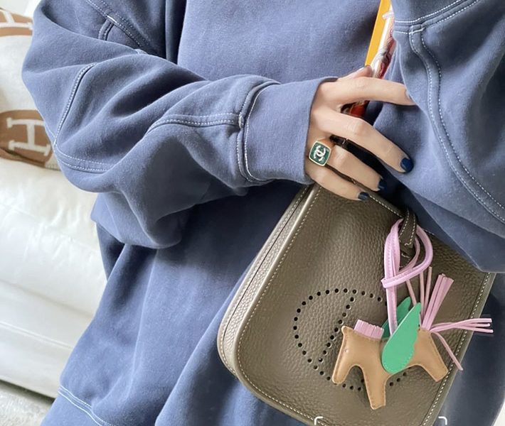 エルメス ブログ エヴリンTPM エトゥープ ショルダーバッグ バッグ レディース