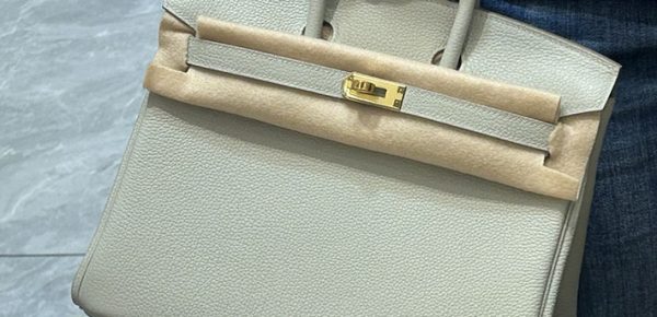 エルメス バーキン 25 パールグレー/ゴールド金具 トゴ レディース ハンドバッグ HERMES エルメス バーキン 定価