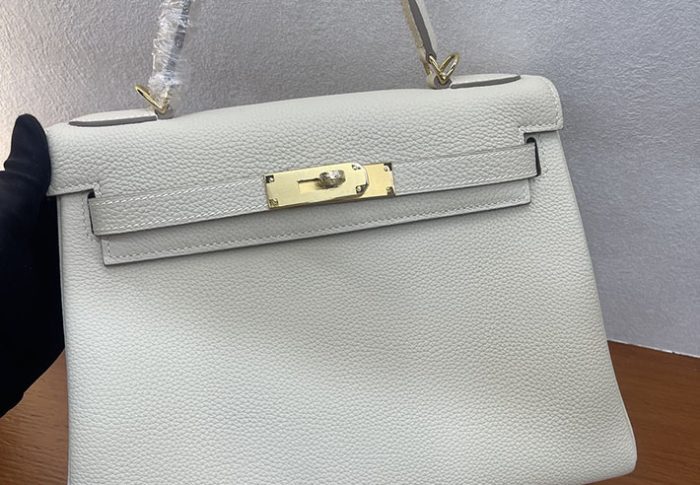 エルメス HERMES ケリー 28 内縫い ブロン トリヨンクレマンス レディース ハンドバッグ G刻印 エルメス ケリー 28 定価