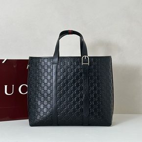 gucci ラージ トートバッグ ブラック ＧＧエンブレム 850218 AAFOK 1053 GUCCI トートバッグ メンズ アウトレット